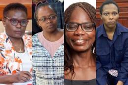 Collage photo of Kawira Mwangaza, Rose Njeri, Phoebe Okowa and Margaret Nduta.